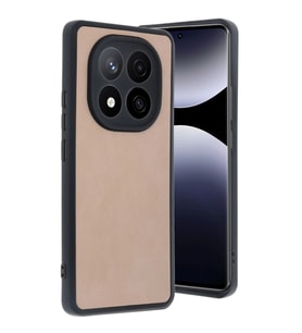 Xiaomi Redmi Note 14 Pro 5g Kılıf Aras Deri Kapak - Pudra