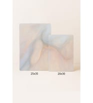 2'li Temperli Cam Kesme Tahtası 20x30 & 25x35 cm, Desenli ve Antibakteriyel