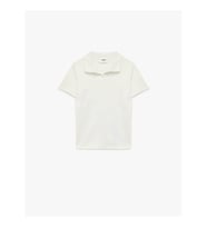 Koton Pamuklu Basic Polo Yaka Beyaz Erkek Çocuk T-Shirt 6SKB10091TK