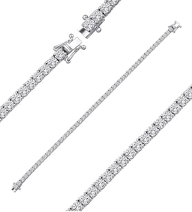4.44ct (E-F vs) Pırlanta Suyolu Bileklik 