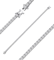 4.44ct (E-F vs) Pırlanta Suyolu Bileklik 