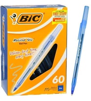 Bic Round Stic Mavi Tükenmez Kalem (60 lı Avantajlı Kutu)