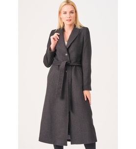 Z6681 DEWBERRY BAYAN PALTO-ANTRASİT