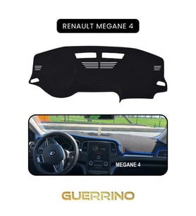 RENAULT Megane 4 TORPİDO KORUMA HALISI SİYAH KENAR