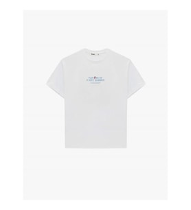 Koton Arkası Çilek Baskılı Beyaz Kadın T-Shirt 6SAK50039EK