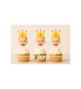 Doğum Günü Kürdan Süs Cupcake Süs Kişiye Özel Kürdan (10 Adet)