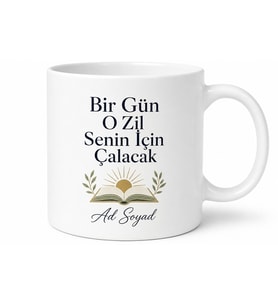 Atanması Beklenen Öğretmen Adayına Umut Ve Başarı Kupası Hediye Bardak