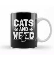 Cat Weed   Cats And Weed Gift Kedi Kupa Bardak Porselen