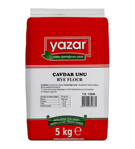 Yazar Taş Değirmende Öğütülmüş Çavdar Unu 5 Kg