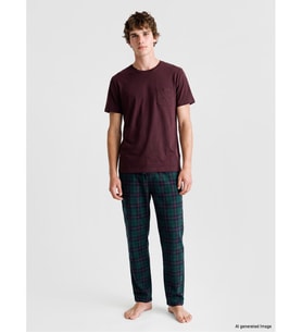 LC WAIKIKI Yeşil Ekose Erkek Pijama Alt