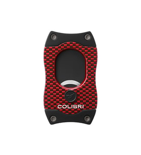 Colibri S-Cut Karbonfiber Kırmızı Puro Makası Kesici (Karışık)