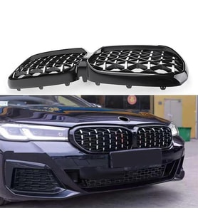 Bmw G30 LCİ Panjur Böbrek Diamond Pianoblack 2021-2022