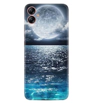 Samsung Galaxy A04E Kılıf Resimli Desenli Baskılı Silikon Great Moon 1301