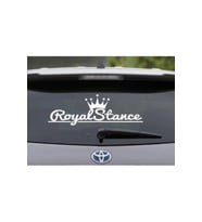 Royal Stance Oto Sticker Beyaz
