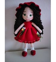 Şapkalı Şirin Şeker Bebek Amigurumi Organik Oyuncak