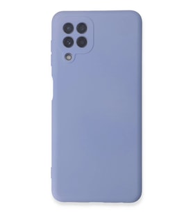 Newface Samsung Galaxy A22 Kılıf Nano içi Kadife Silikon - Lila