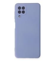 Newface Samsung Galaxy A22 Kılıf Nano içi Kadife Silikon - Lila