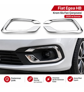 Fiat Egea HB Krom Sis Farı Çerçevesi 2020 ve Sonrası