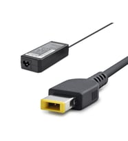 20V 4.5A 90W Laptop Adaptörü - Usb Tip Sarı Kare Uç - IBM Uyumlu - Siyah HD784