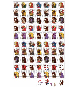 Super Kahraman Puglar Puzzle 240 Parça Yapboz