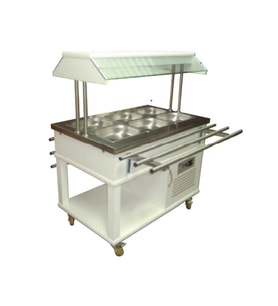 Atalay ASSB-03 Saladbarlar Orta Tip Ahşap Kaplama GN 1/1 x 3 - 230 V
