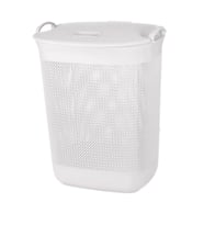 Klassy Damla Büyük Boy Kirli Çamaşır Sepeti – 65 Lt (Beyaz)