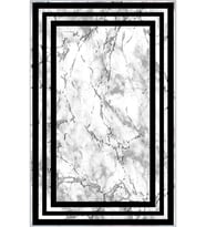 Eliana Home Baskılı, Yıkanabilir Kaymaz Taban Salon Halısı LNA0424 100x150 cm (Beyaz)