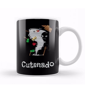 Funny Cutenado Cute Tornado Lovers Kupa Bardak Porselen