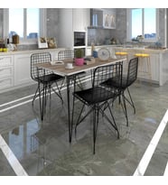 Knsz masa sandalye takımı hem75mazlum crdsyh 100*070 4 sandalye syhsyh (Karışık)