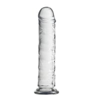 MYST COLOR Dildo Realistik Jel Dokuda Testissiz Ultra Yumuşak Şeffaf Yapay Penis 20 CM