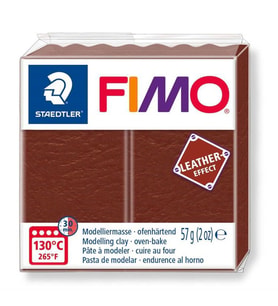 Staedtler Fimo Leather (Deri) Effect Polimer Kil 57 gr 779 Kestane 