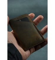 Taba Minimal El Yapımı Hakiki Deri Kartlık