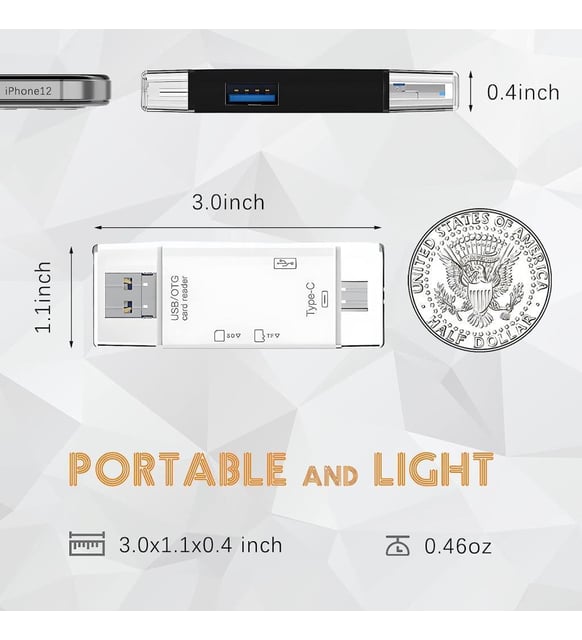 Torima 6 in 1 Kart Okuyucu Adaptör Usb-Otg Hub Type-C YD-40