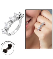 Starlight Diamond Pırlanta Montür Elegance 925 Ayar Gümüş Bayan Beştaş Yüzük