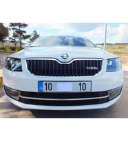 Skoda Octavia A7 Krom Sis Far Çerçevesi 3 Parça 2015 Sonrası