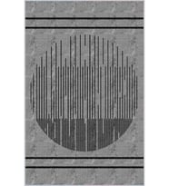 Eliana Home Baskılı, Yıkanabilir Kaymaz Taban Salon Halısı LNA0028-SD918 100x150 cm (Gri)
