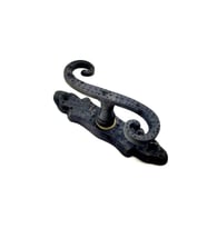 Antika Tarz Dekoratif Pirinç Kıvrık Pencere Kolu - 130x33 Mm, Oksit