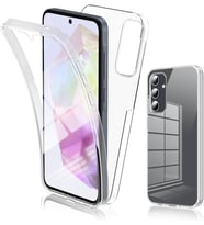 Samsung Galaxy A35 Kılıf 360 Şeffaf Ön Arka Korumalı Şeffaf Silikon