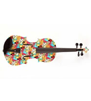 Kinglos KNG KT-1405 Keman (4/4)  Üst Segment Ladin Ön Kapak, Pürüzsüz Klavye Geçişleri ve Konser Performansı Uyumluluğu
