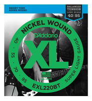 Daddario Exl220bt Bass Gitar Tel Seti, Xl, 40-95, Long Scale, Nickel