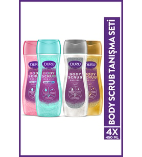 Duru Body Scrub Duş Jeli Tanışma Seti 4x450ml