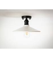 RİOLİGHT RETRO14,RUSTİK MUTFAK,ODA,KOLİDOR İÇİN TEKLİ METAL SARKIT PLOFONYER AVİZE ÇAP:28CM (Siyah)