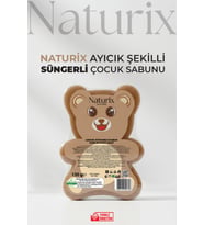 Ayıcık Şekilli Kahverengi Süngerli Çocuk Sabunu 130Gr