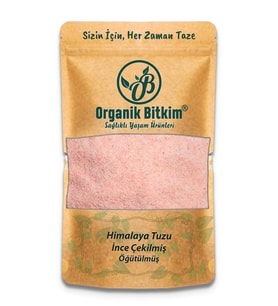 Organik Bitkim Himalaya Tuzu Toz - Pembe Orjinal 1000 gr x 2 Adet