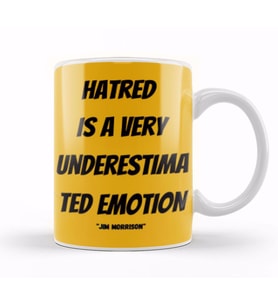 Jim Morrison Quotes Gift  Vintage Retro Rainbow Style Kupa Bardak Porselen
