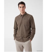 LCWAIKIKI Classic Kahverengi Regular Fit Erkek Gömlek