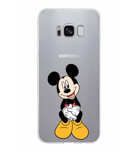 Samsung Galaxy S8 Kapak Mickey Mouse Tasarımlı Şeffaf Silikon Kılıf
