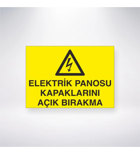 Elektrik Panosu Kapaklarını Açık Bırakma
