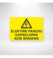 Elektrik Panosu Kapaklarını Açık Bırakma