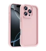 Apple iPhone 16 Pro Max Kılıf Kamera Korumalı Kalın Kenarlı Viera Silikon Case (Pembe)